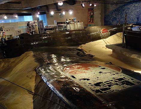零式水上偵察機の実機が展示されております「万世特攻平和記念館」（鹿児島南さつま）