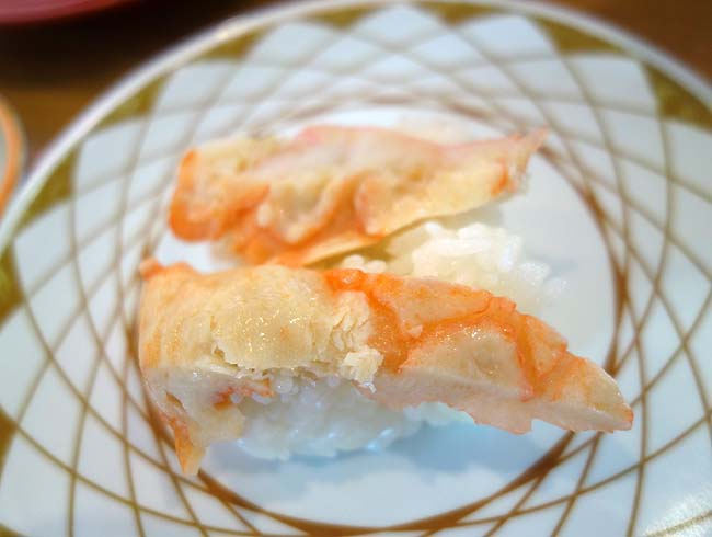 回転寿し かに源（北海道）網走だけに位置するローカル回転寿司は地物の魚がいっぱい♪
