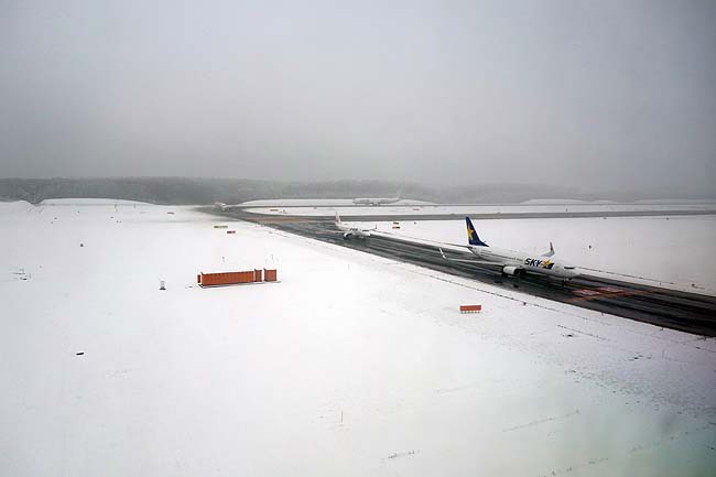 おっかなびっくり猛吹雪の中で着陸強行！ソウルから帰って来ました北海道の大地