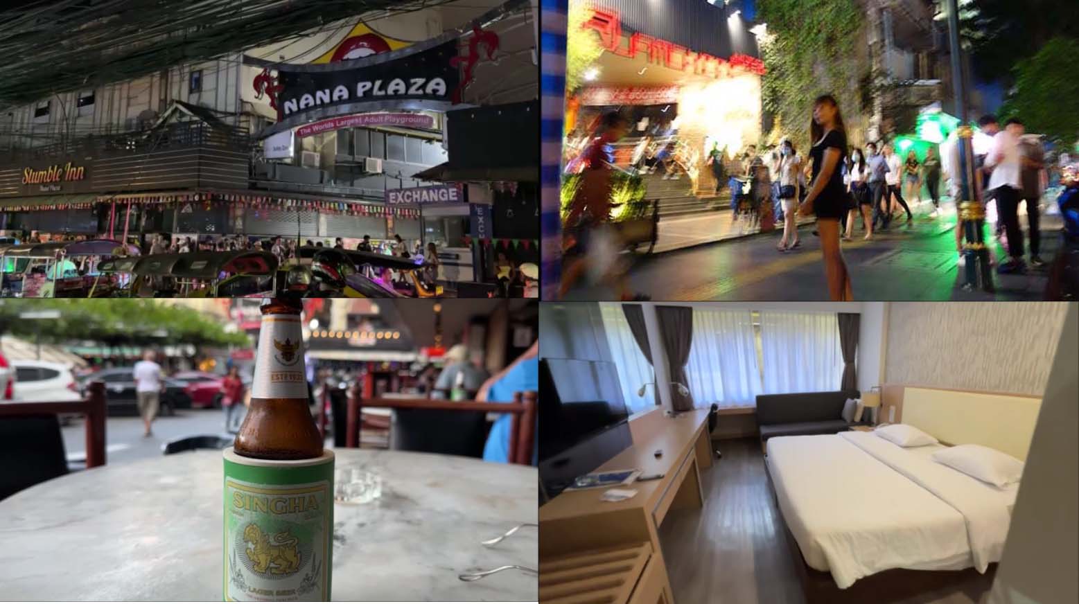 【2023-24避寒旅43日目】テーメーカフェ店内リポート 女の子が手を振ったお相手は？道路で突然とうせんぼ！その訳は？オンヌットのコスパええ宿に泊まると？