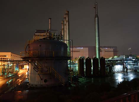 尼崎工場地帯ぶらり夜散歩・夜景写真（兵庫）