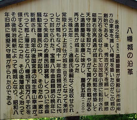 木造再建城としては日本最古の山城 「郡上八幡城」（岐阜郡上）模擬天守