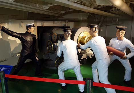 日本の軍艦の中では唯一の記念艦です「戦艦 三笠」（神奈川横須賀）