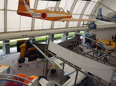日本で初めて飛行場が出来た場所に建てられた航空機博物館「所沢航空発祥記念館」（埼玉所沢）